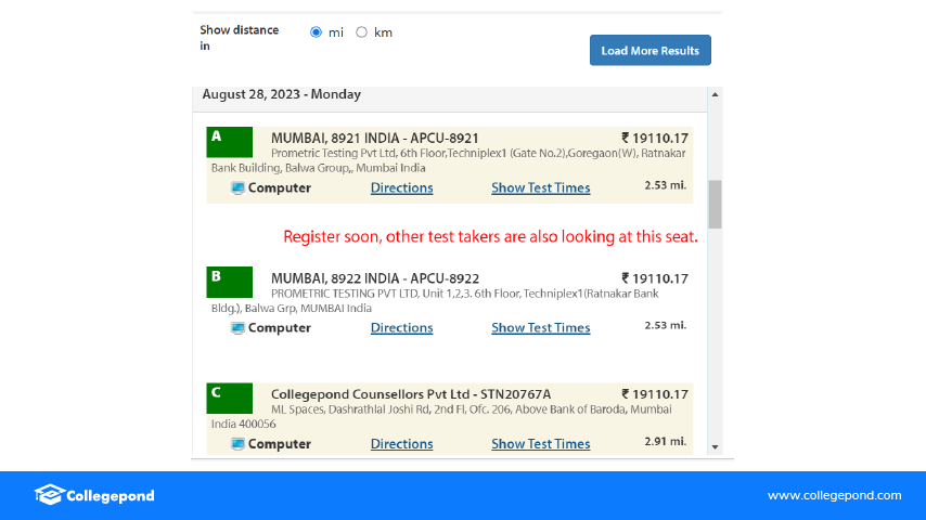 Select-test-date-and-center
