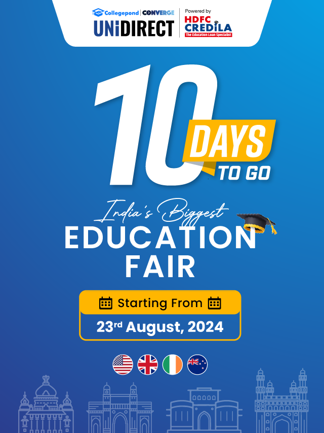 Collegepond UniDirect Global Education Fair 10 DAYS TO GO