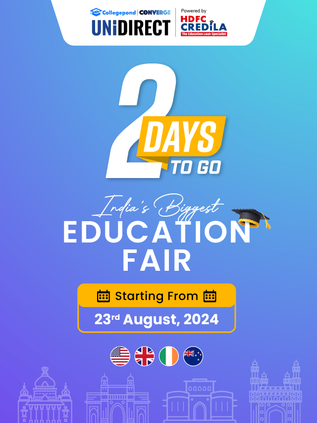 Collegepond UniDirect Global Education Fair 2 DAYS TO GO