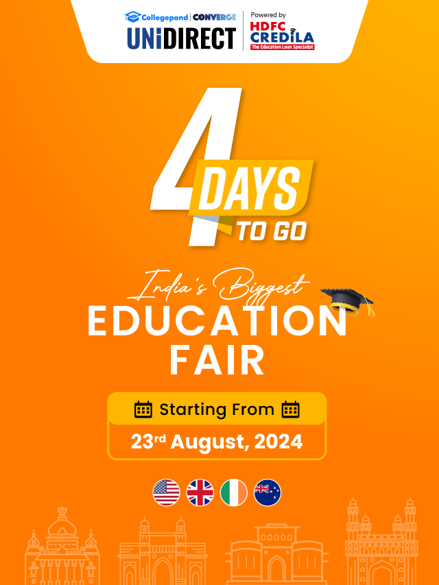 Collegepond UniDirect Global Education Fair 4 DAYS TO GO