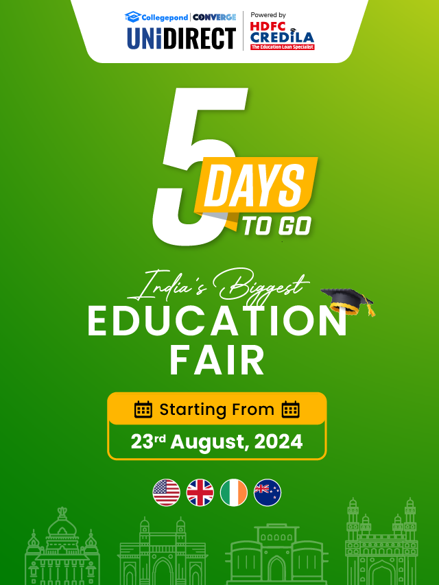 Collegepond UniDirect Global Education Fair 5 DAYS TO GO